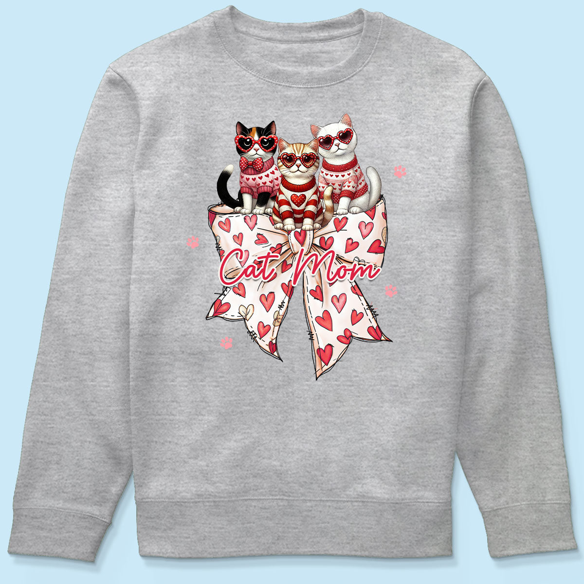 Coquette Bow  Cat Personalized Shirt, Gift for Cat Moms