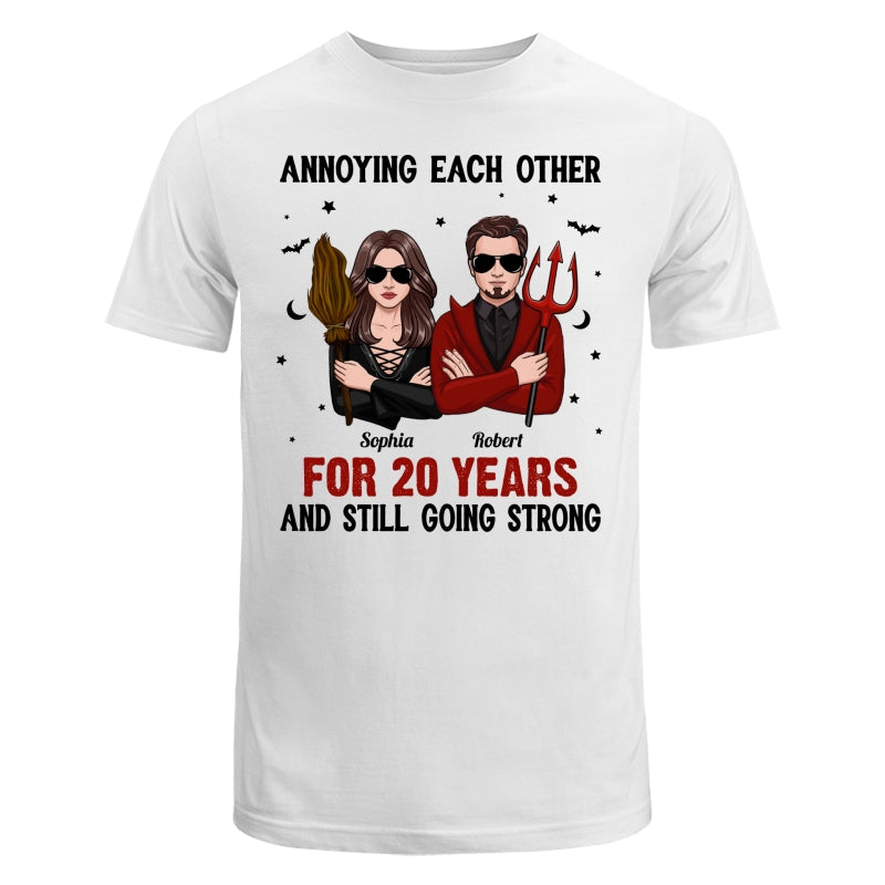 Halloween Couple Annoying Each Other Personalized Shirt