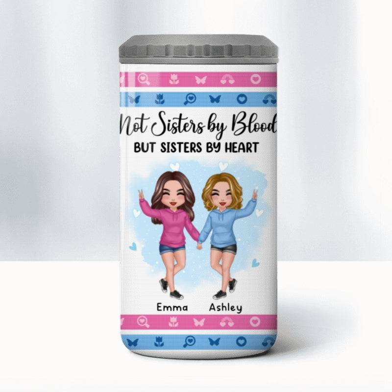 Standing Doll Hoodie Besties Personalized 4 In 1 Can Cooler