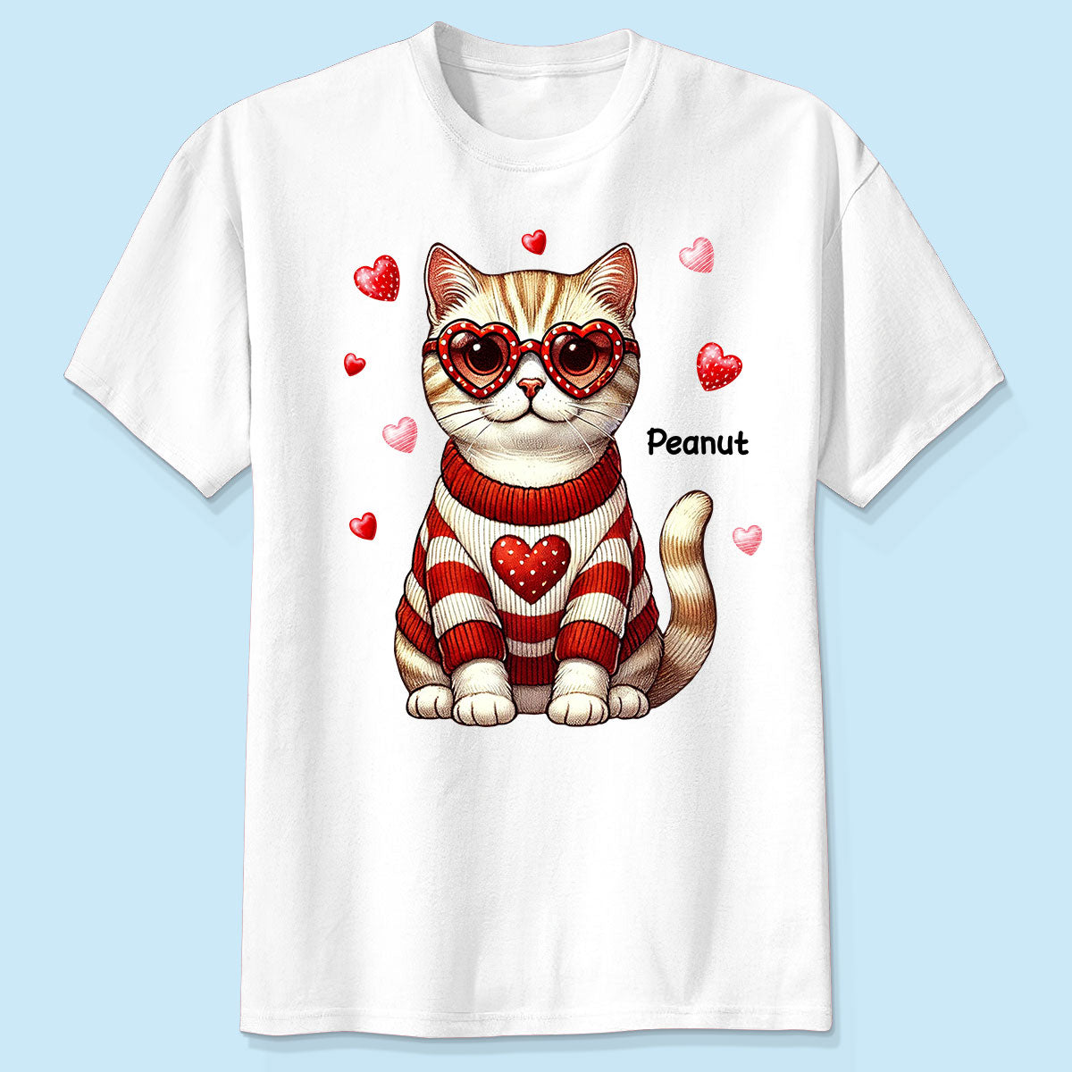 Retro Coquette Cat Sitting Sweatshirt, Personalized Sweatshirt For Cat Moms