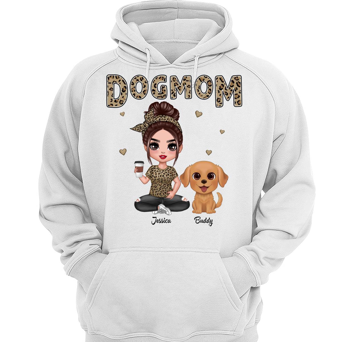 Leopard Dog Mom Watercolor Cute Dogs Personalized Shirt