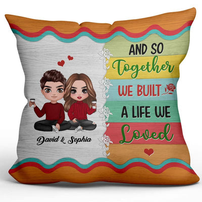 Couple We Got This Colorful Plank Personalized Pillow (Insert Included)