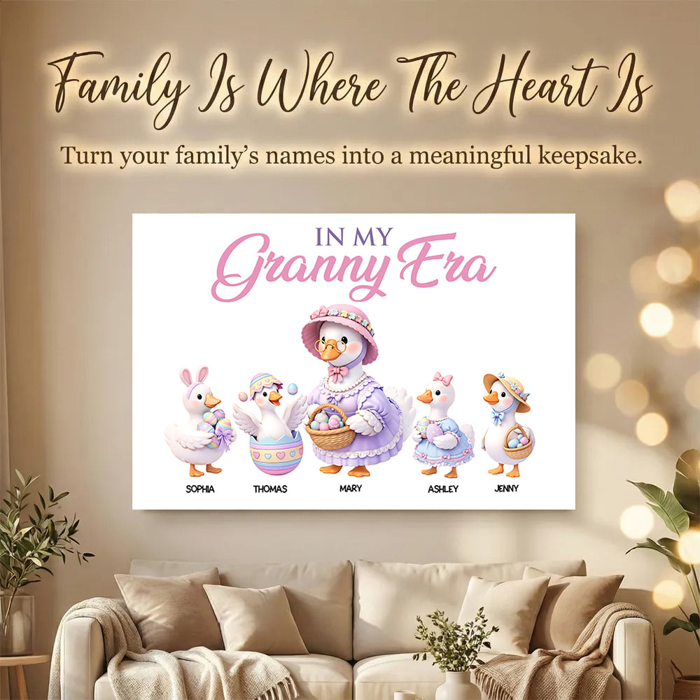 In My Granny Era - Personalized Poster - Easter Decor Gift For Grandma