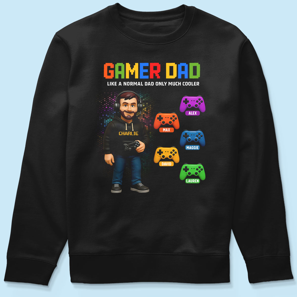 Gamer Dad Cooler Personalized Shirt, Father's Day gift for Gamer Dad, Gift for Husband