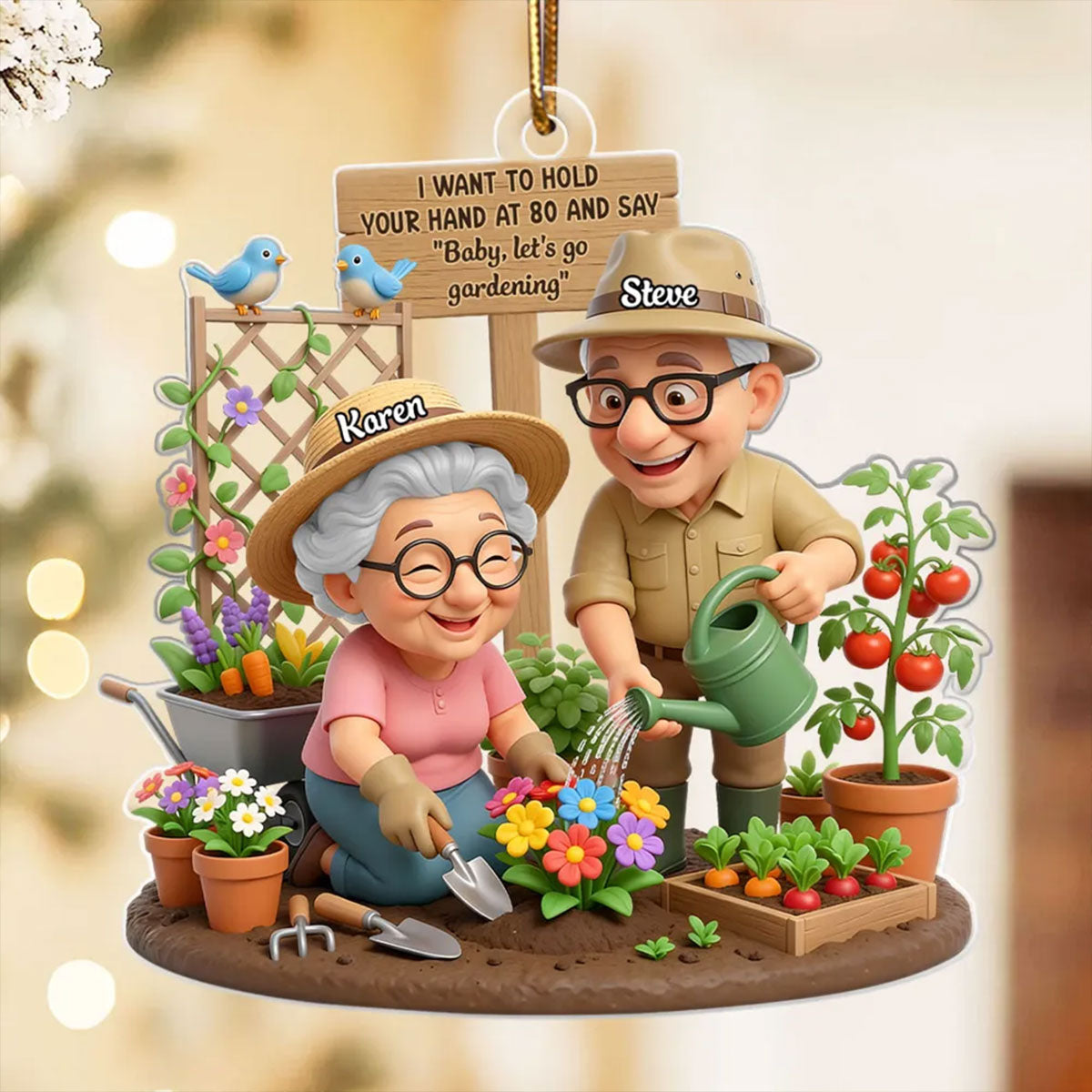 Baby Let's Enjoy Life Together - Personalized Acrylic Ornament - Christmas Gift For Him, For Her, For Couple