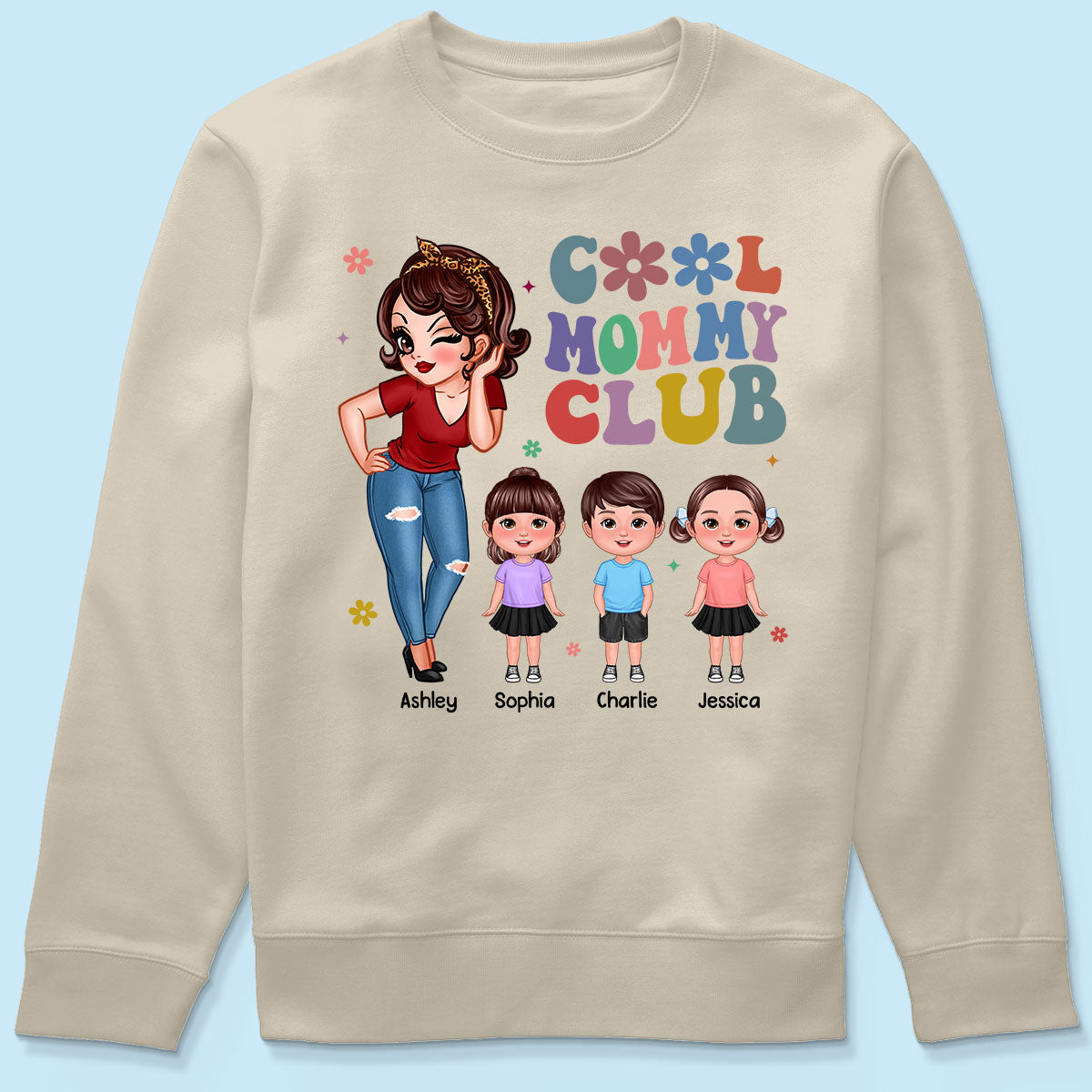 Cool Mom Aunt Club Personalized Shirt
