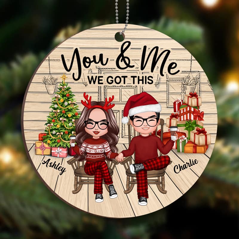 Couple We Got This Personalized Christmas Wooden Ornament