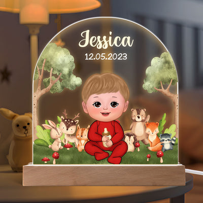 Baby & Animals Bedroom Decor Personalized Custom Shape Warm LED Night Light