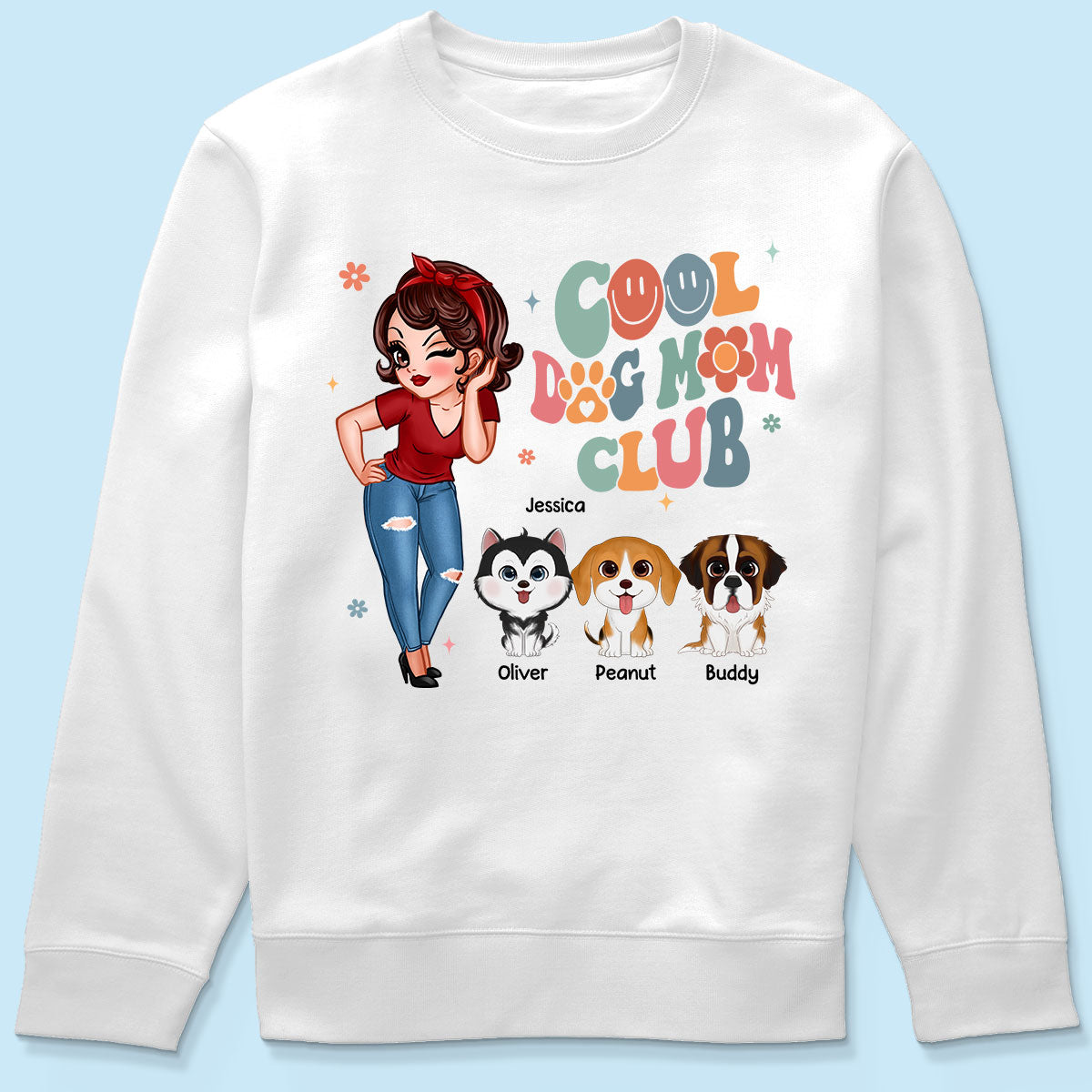 Cool Dog Mom Club Personalized Shirt