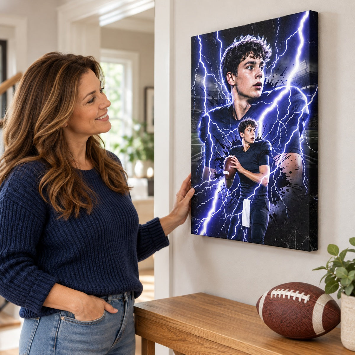 Trending Bootleg Sport Photos Insert - Personalized Canvas - Gift For Boy, Girl