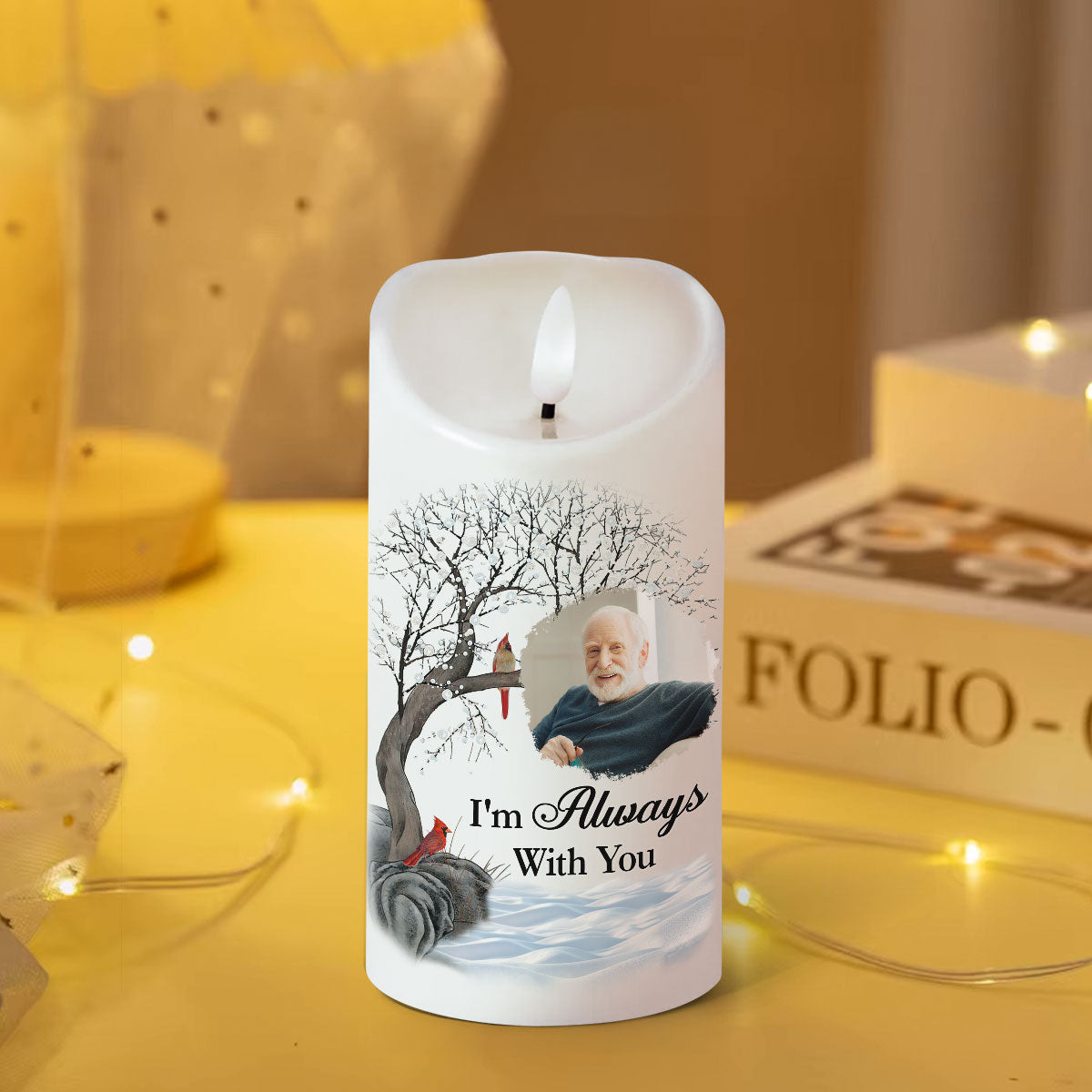 There Are Some Who Bring A Light So Great To The World Flameless LED Candle - Christmas Gift, Sympathy Gift For Family Members