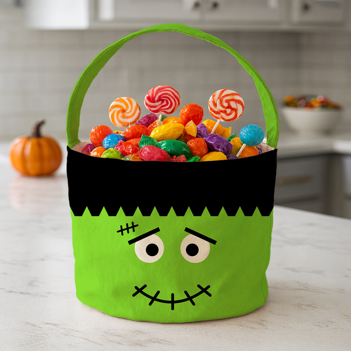 Halloween Character Theme With Name Personalized Trick Or Treat Basket, Halloween Gift For Kids