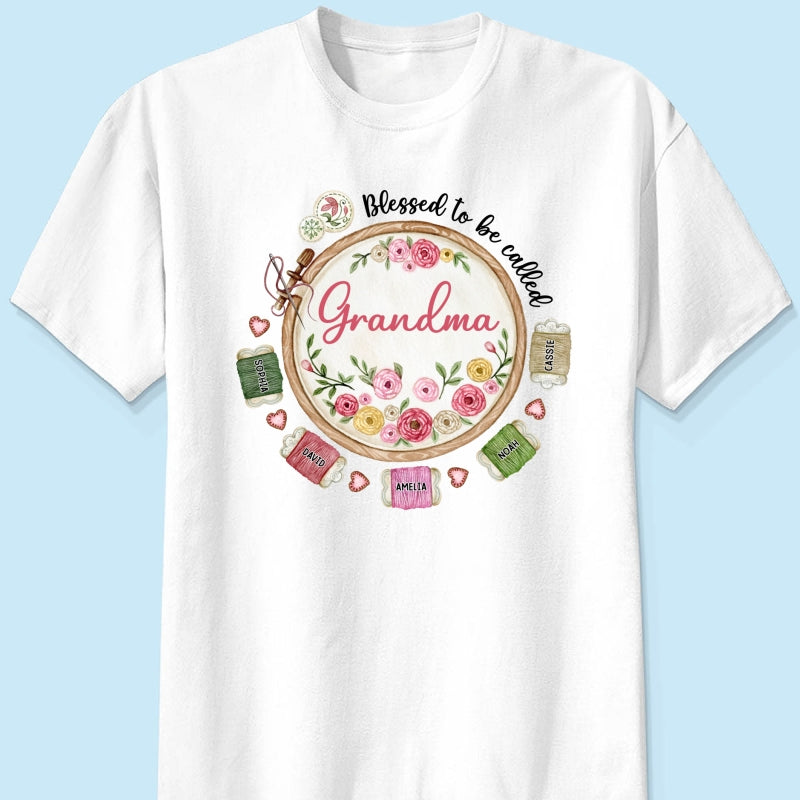 Grandma Mom Sewing Knitting Quilting Personalized Shirt, Mother's Day gift for Mom, for Grandma