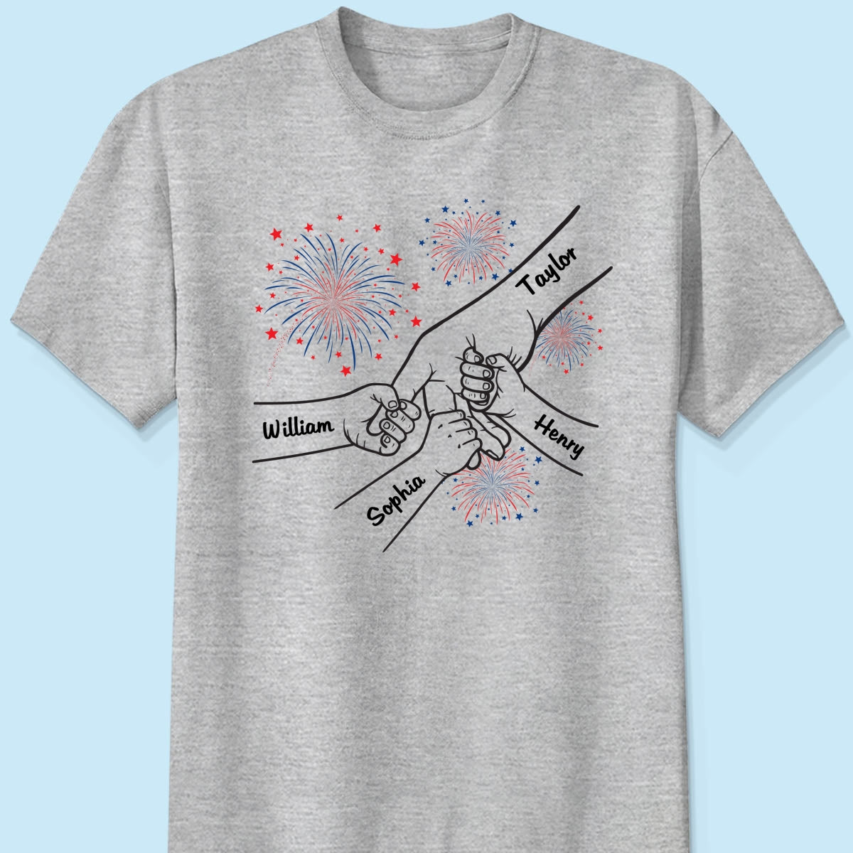 All American Dad Mom 4th Of July Independence Day Personalized Shirt