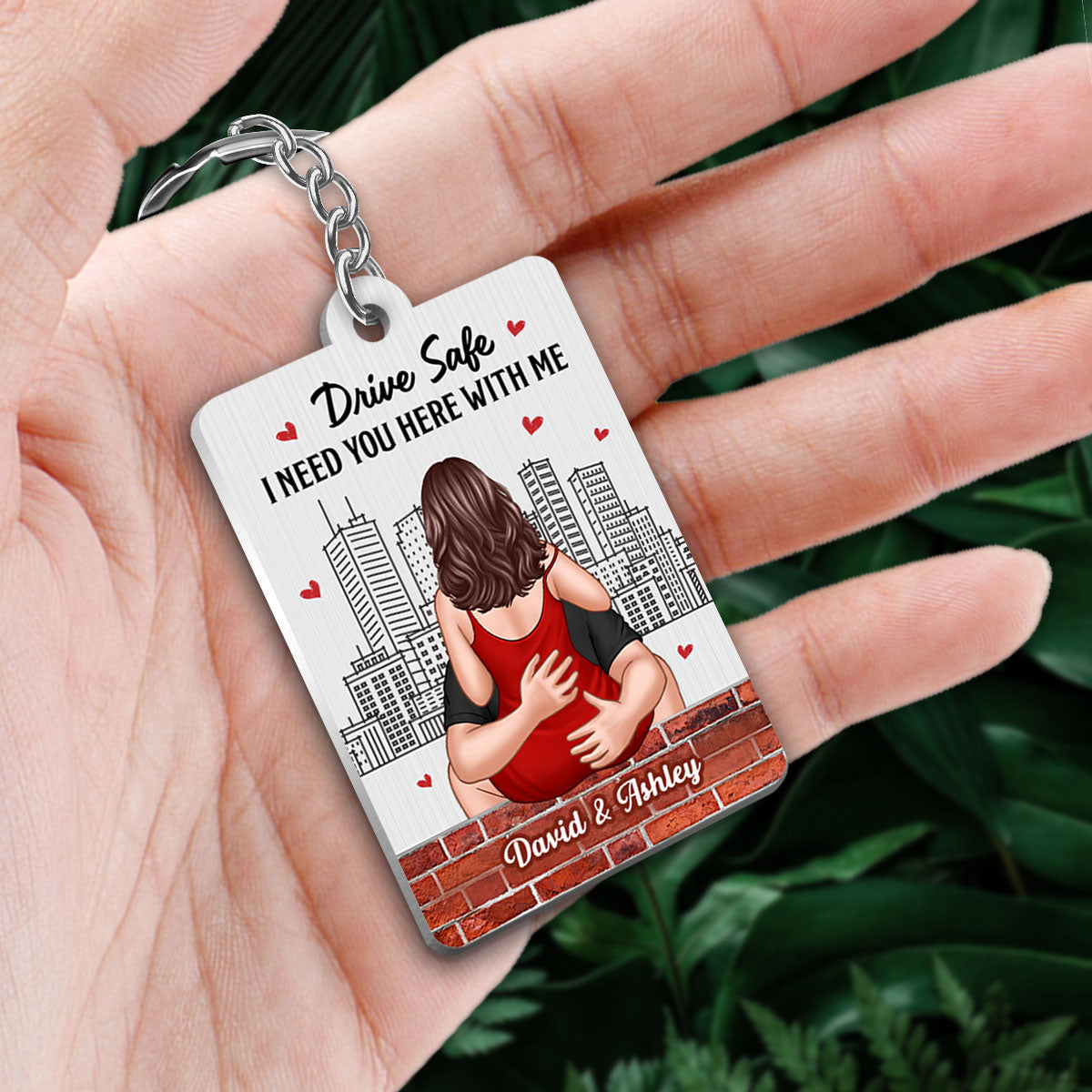 Couple Kiss Passionate Love Gift For Him For Her Personalized Metal Keychain