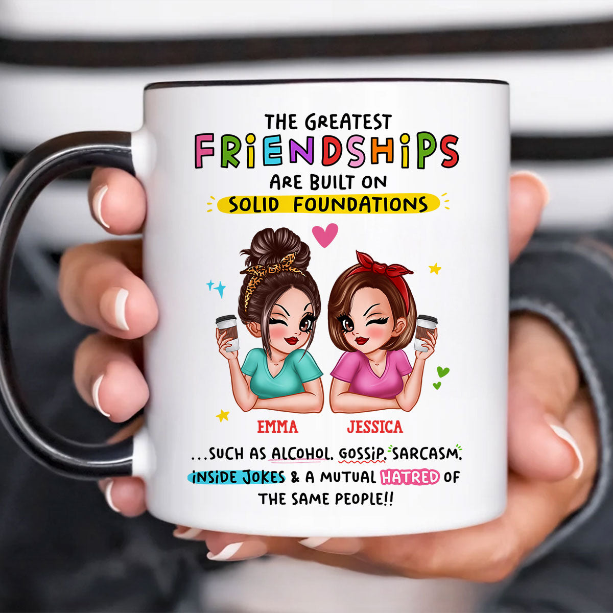 The Greatest Friendship Personalized Mug for Besties