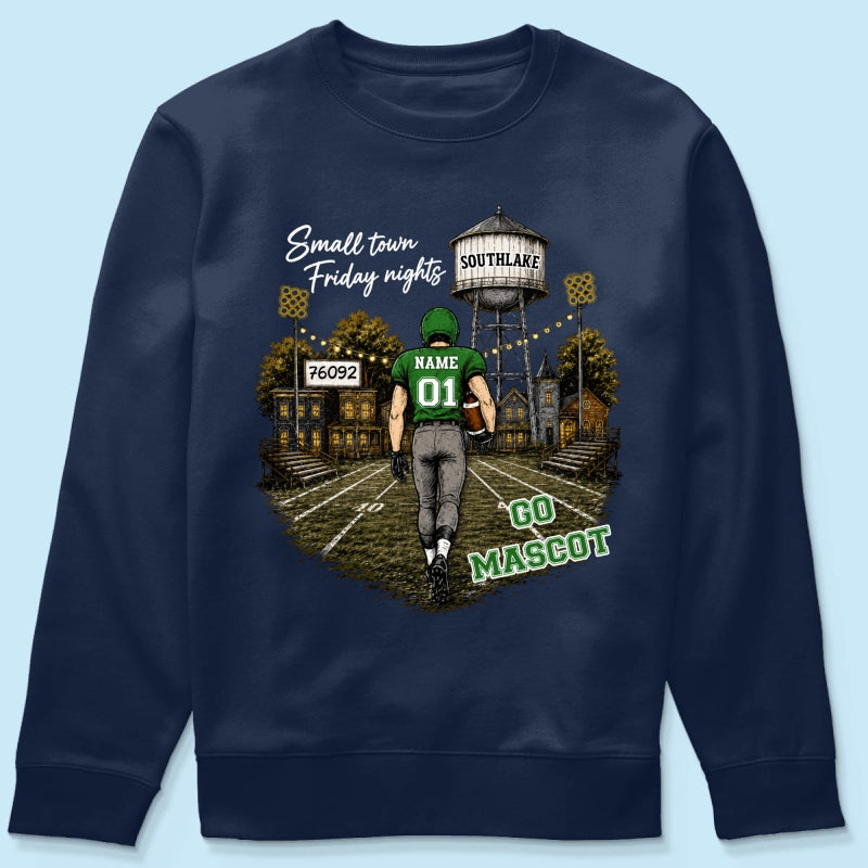 Custom Town Name & Zip Code - Personalized Shirt - Game Day Fall Shirt for Football Mom, Football Mama