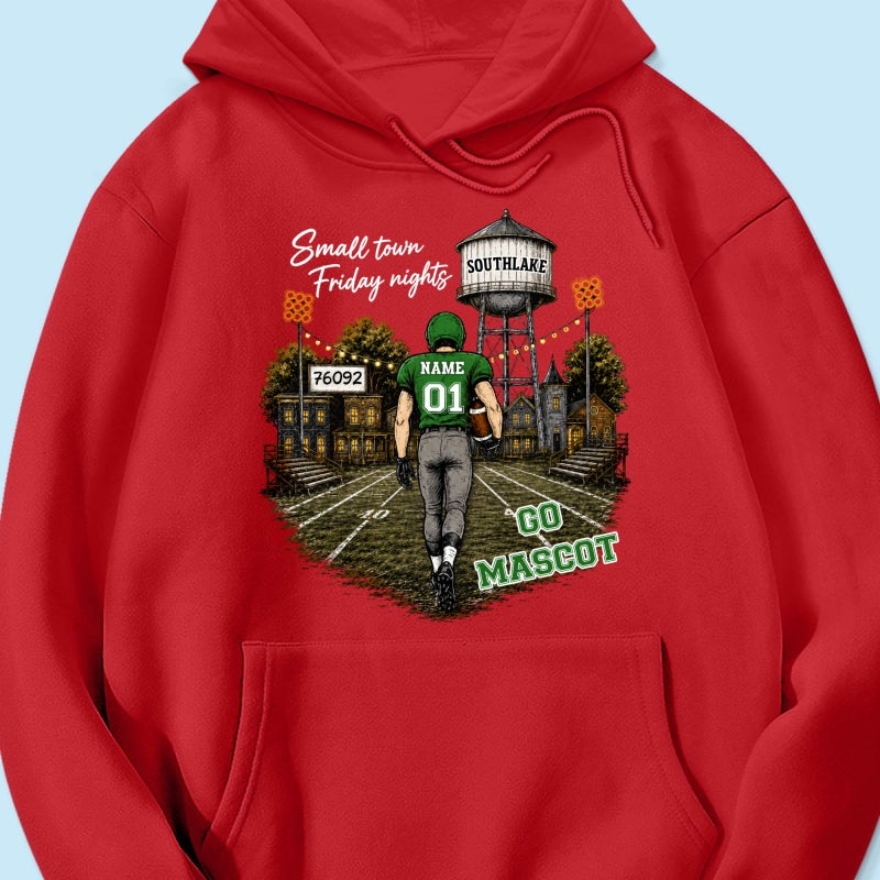 Custom Town Name & Zip Code - Personalized Shirt - Game Day Fall Shirt for Football Mom, Football Mama