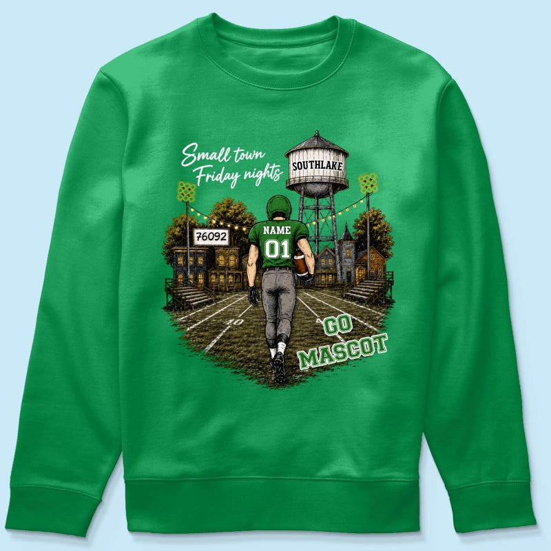 Custom Town Name & Zip Code - Personalized Shirt - Game Day Fall Shirt for Football Mom, Football Mama