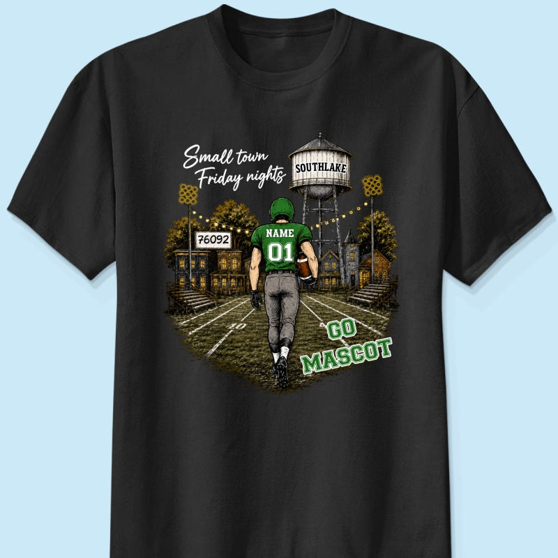 Custom Town Name & Zip Code - Personalized Shirt - Game Day Fall Shirt for Football Mom, Football Mama