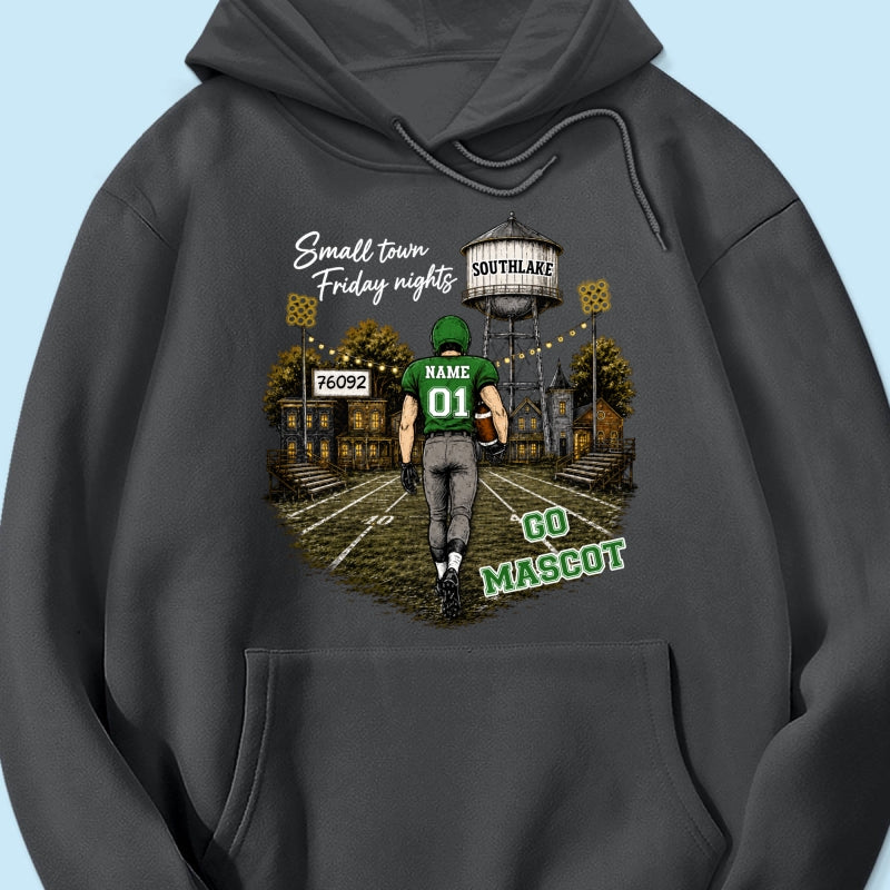 Custom Town Name & Zip Code - Personalized Shirt - Game Day Fall Shirt for Football Mom, Football Mama