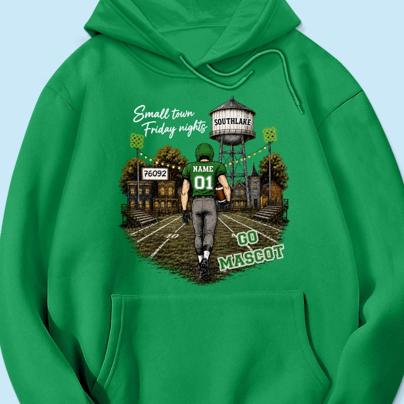 Custom Town Name & Zip Code - Personalized Shirt - Game Day Fall Shirt for Football Mom, Football Mama