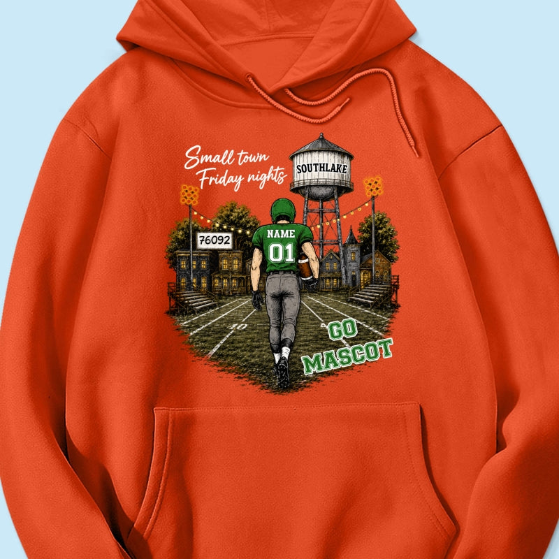 Custom Town Name & Zip Code - Personalized Shirt - Game Day Fall Shirt for Football Mom, Football Mama