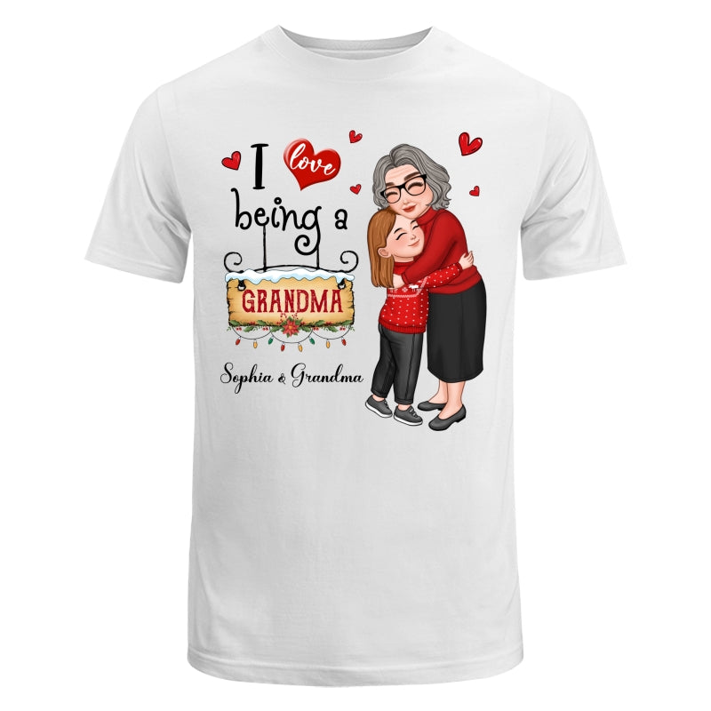 Love Being A Grandma Hugging Grandkid Personalized Hoodie Sweatshirt