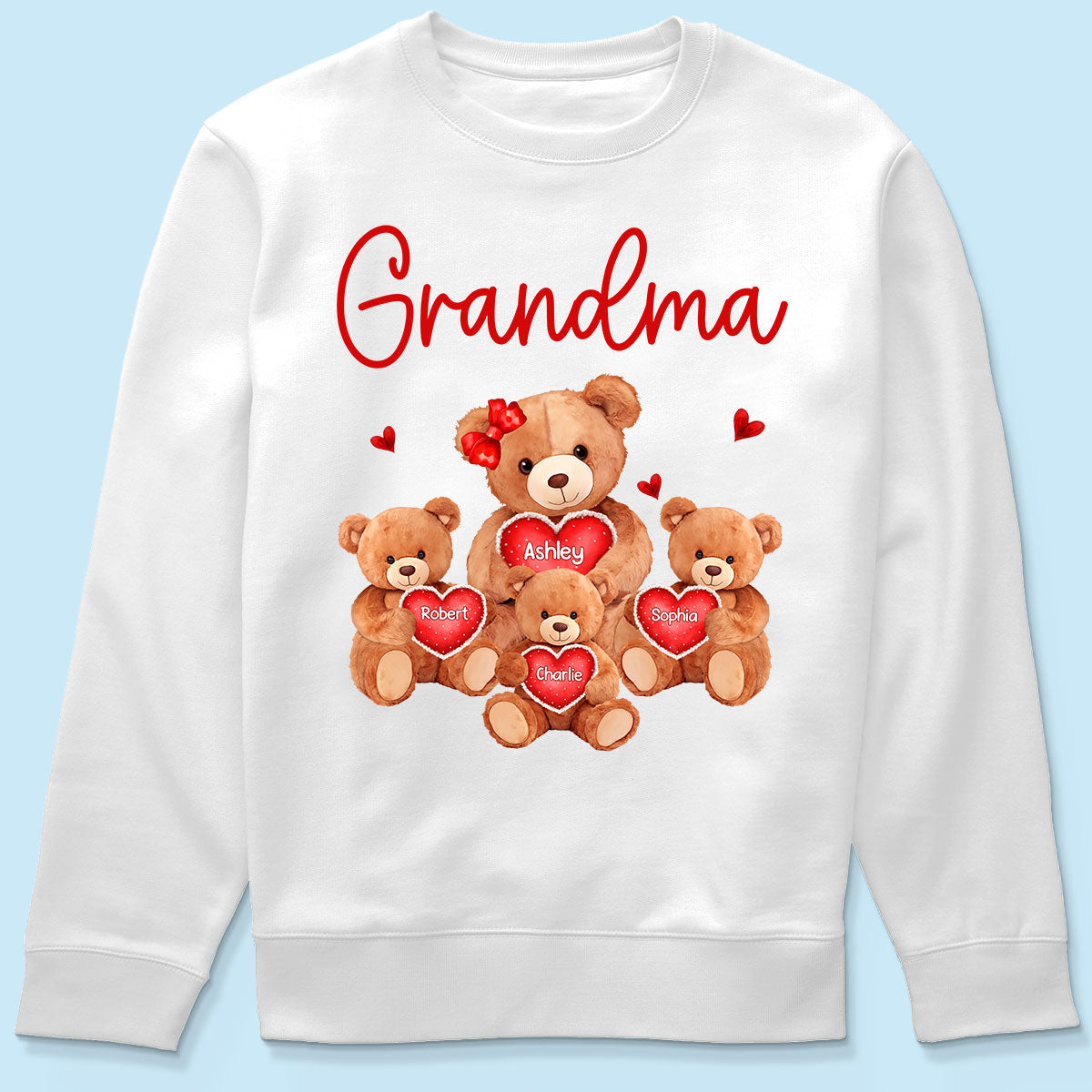 Grandma Mom Auntie Bear Personalized Shirt