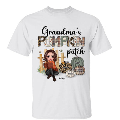 Grandma‘s Pumpkin Patch Patterns Personalized Shirt