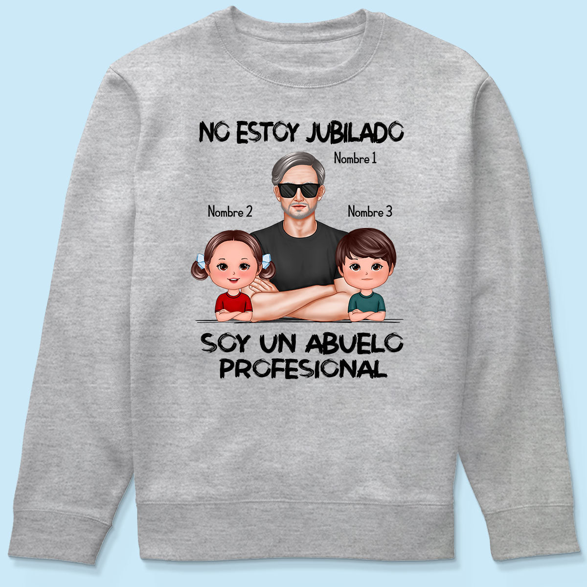 Retired Grandpa Spanish Abuelo Personalized Shirt