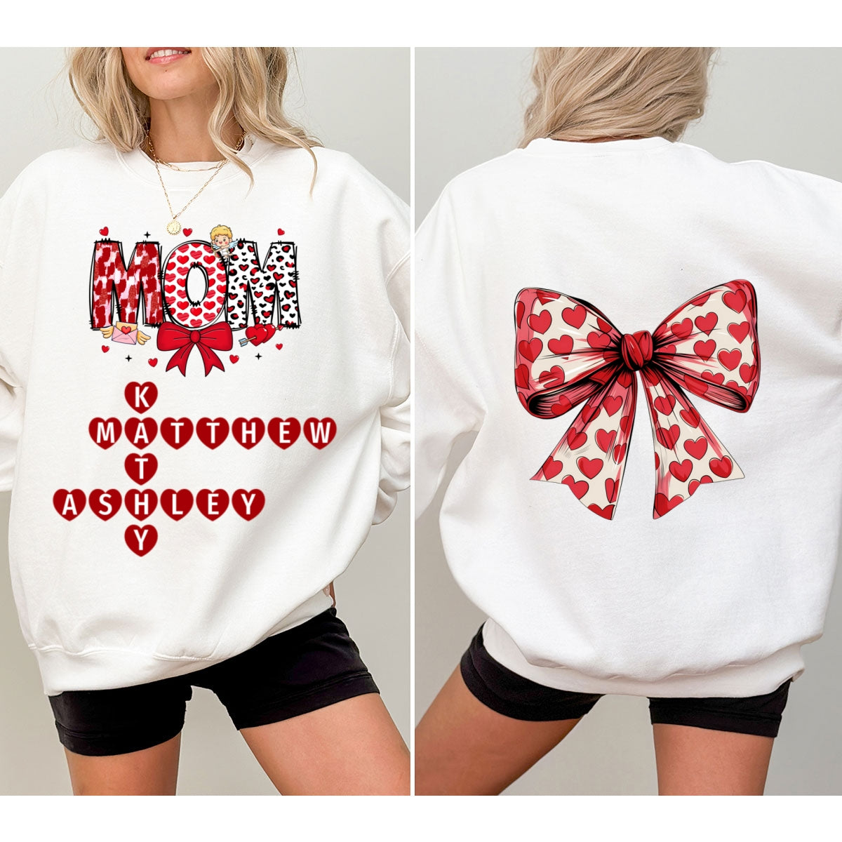Grandma Nana Mimi  Gift Personalized Double Sided Sweatshirt