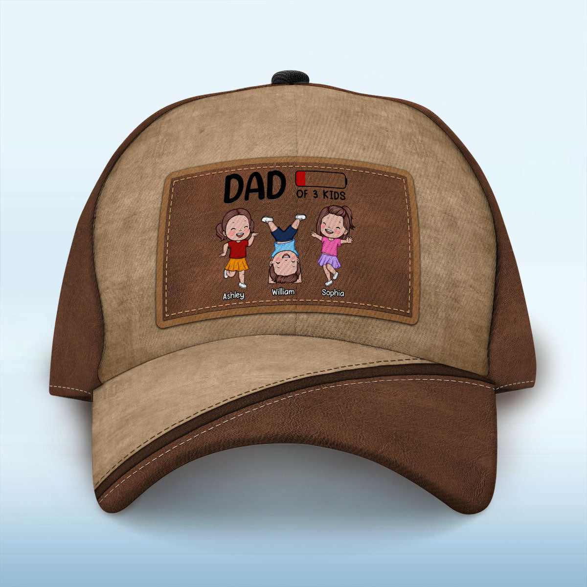 Dad Of Kids Low Battery Personalized Classic Cap