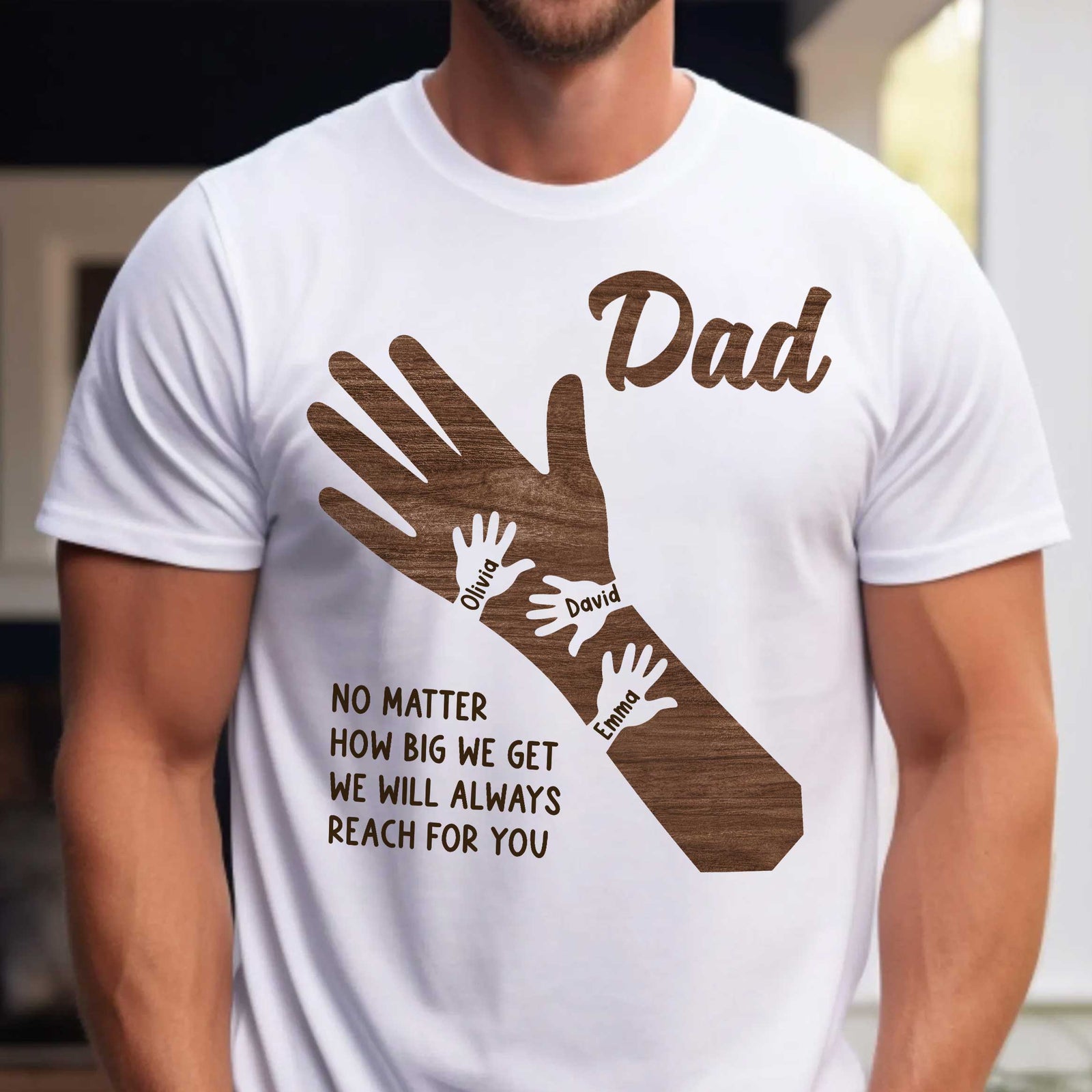No Matter How Big We Get Personalized Shirt, Gift For Dad