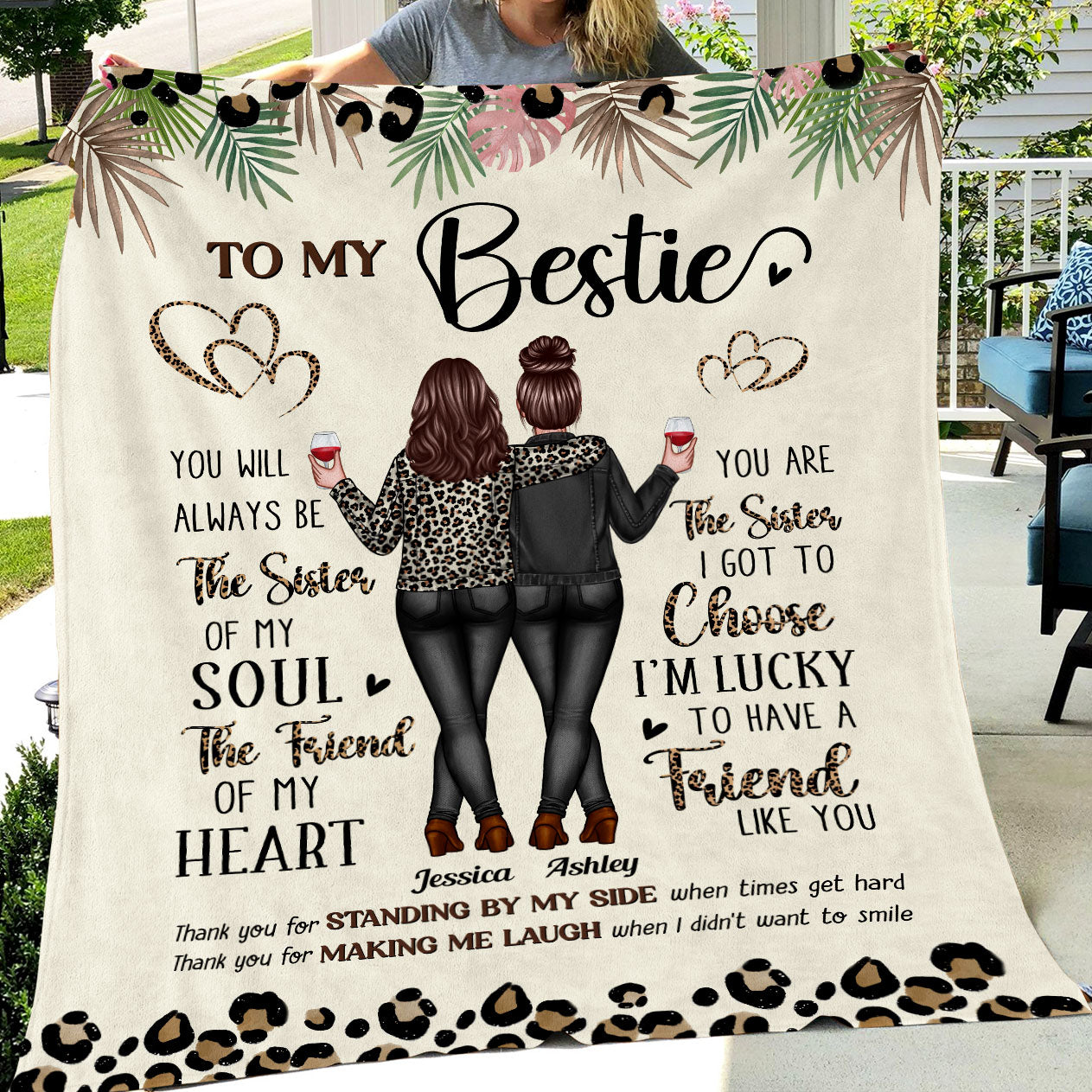 Fleece Blanket for Best Friends