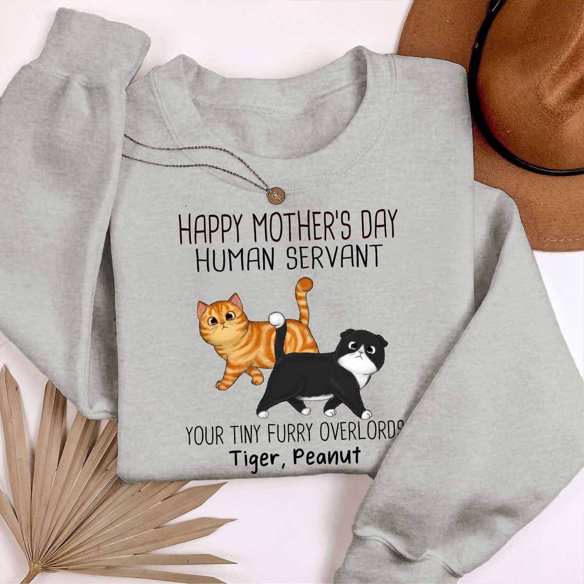 Walking Cats Happy Mother‘s Day Cat Human Servant Personalized Shirt