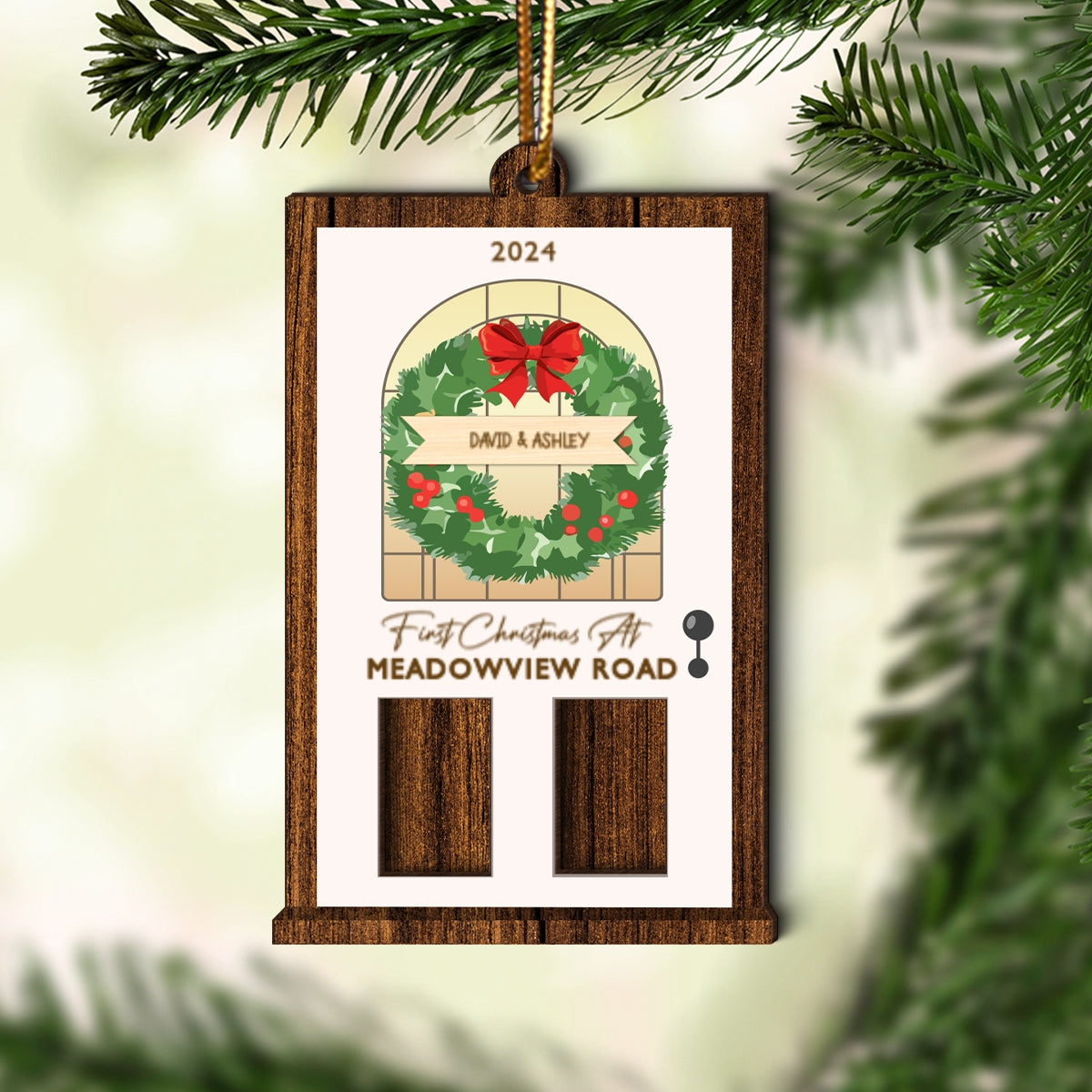 House Warming Gift Card Holder Ornament, Personalized Christmas Gift For New Home, Christmas Housewarming Gifts For Couple, For Newlywed