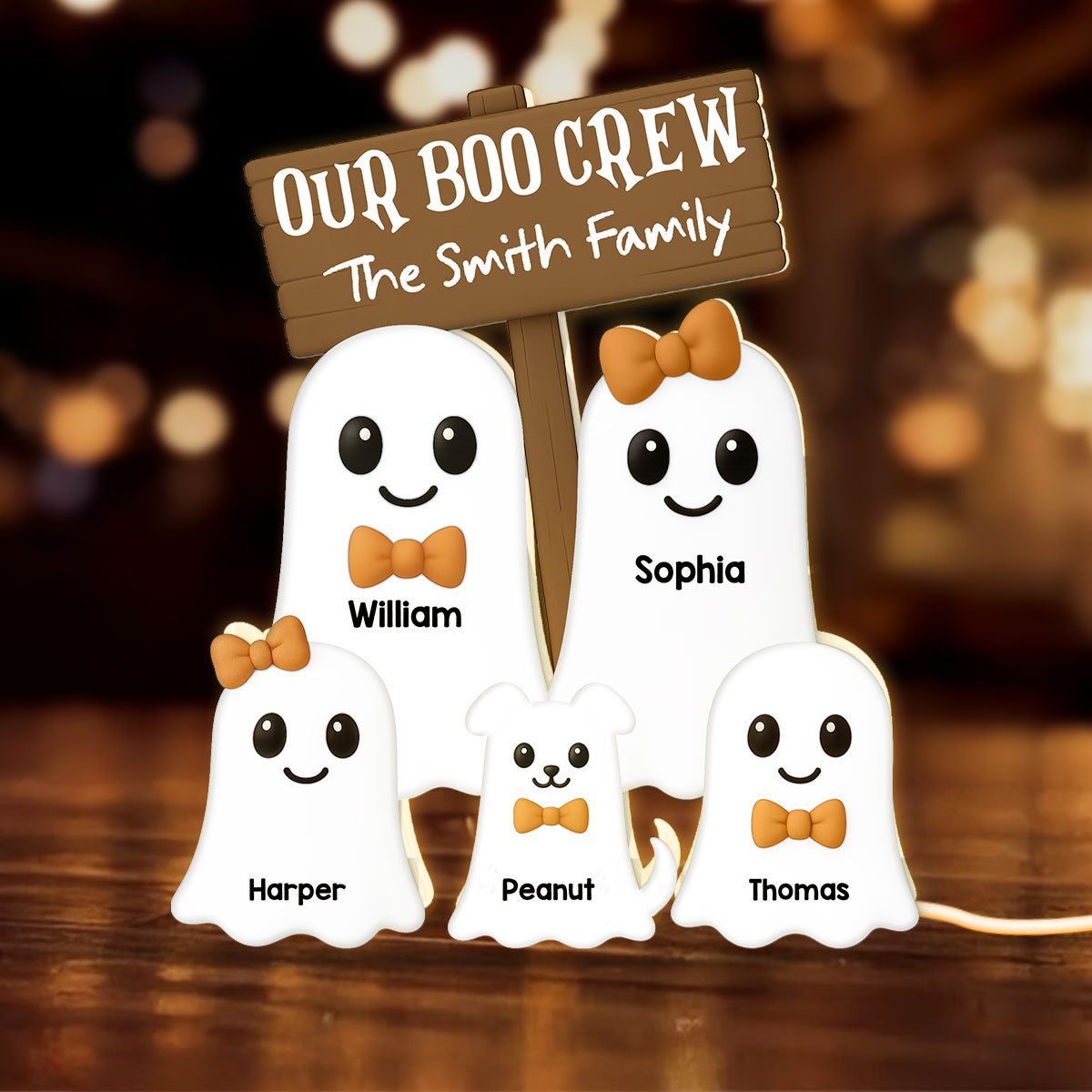 Halloween Boo Family - Personalized Light Box