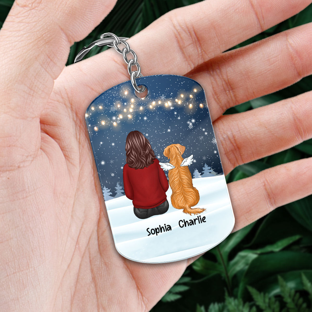 When Tomorrow Starts Without Me Dog Pet Memorial Personalized Acrylic Keychain
