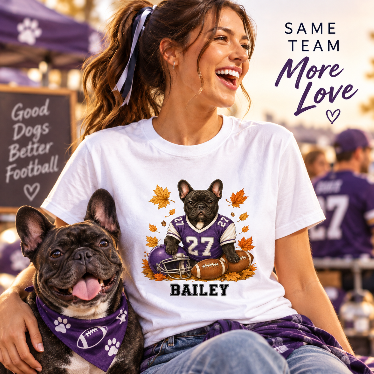 Trending Football Dog Cat Upload Photo - Personalized Shirt - Fall Season Gift For Man, Woman