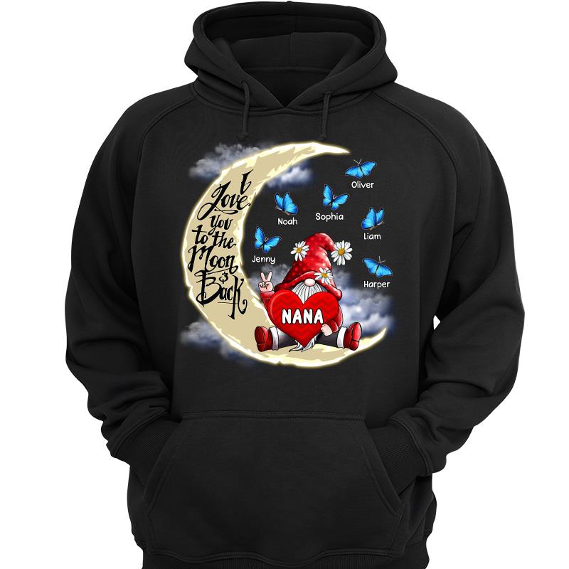 Gnome Grandma Love To The Moon Personalized Shirt