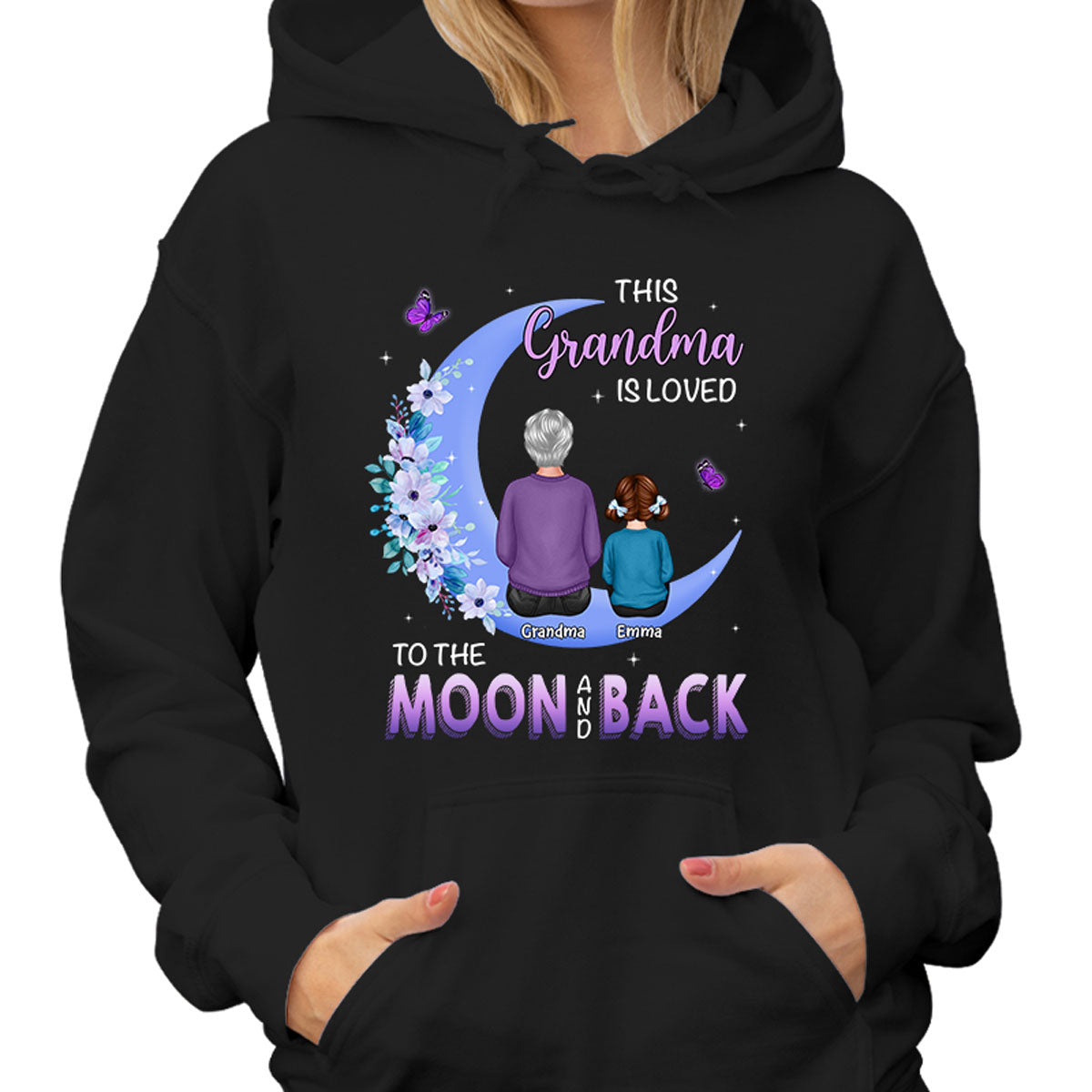 Grandma Is Loved To The Moon Personalized Shirt