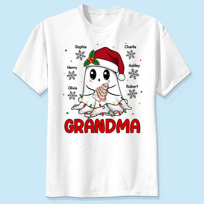 Halloween Christmas Boo Grandma Personalized Shirt