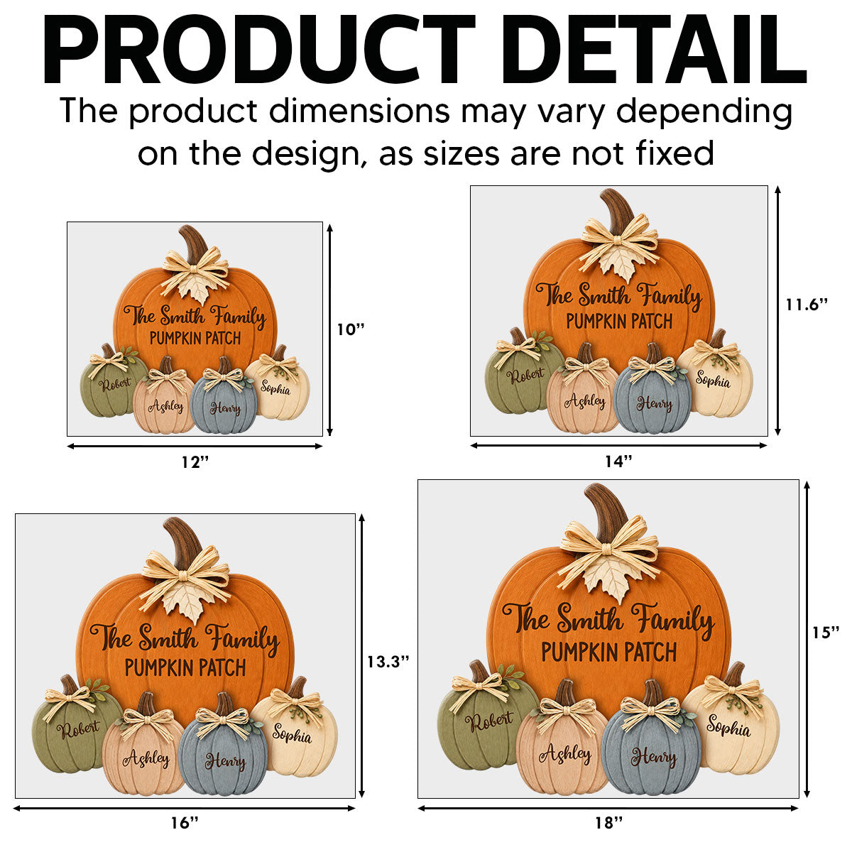 Cozy Rustic Fall Vibe Family Pumpkin Patch - Personalized Yard Sign - Fall Decor For Family
