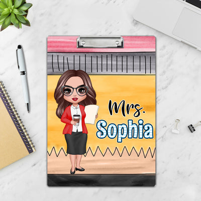 Teacher Pencil Personalized Clipboard, Appreciation Thank You Gift