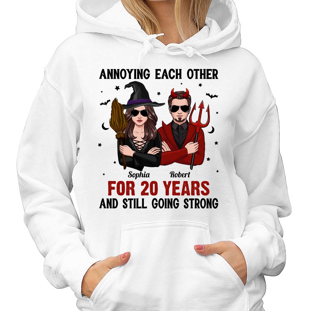 Halloween Couple Annoying Each Other Personalized Shirt