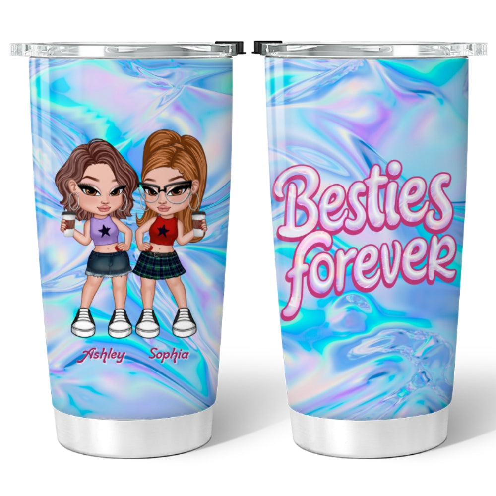 Y2K Besties Personalized Tumbler, Summer Gift For Best Friends