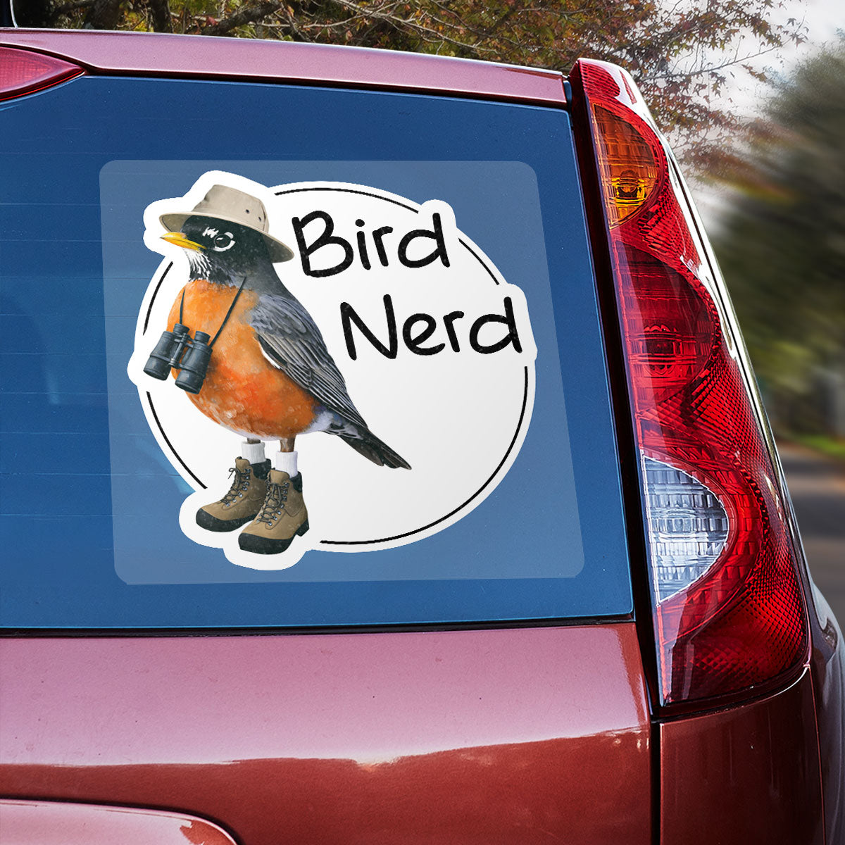 Bird Nerd Funny Bird Watcher Twitcher Gift for Bird Lover Personalized Car Sticker Decal