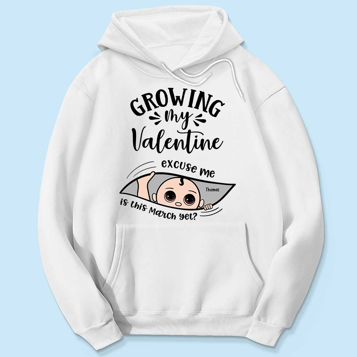 Growing My  Cute Baby Excuse Me Is It Yet Personalized Shirt,  Gift For Expecting Mom, Pregnancy Announcement, Baby Reveal