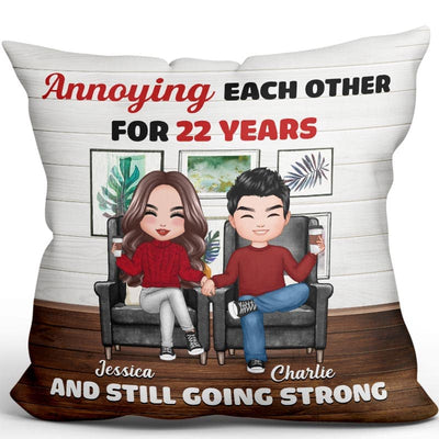 Annoying Each Other Couple In House Personalized Pillow (Insert Included)